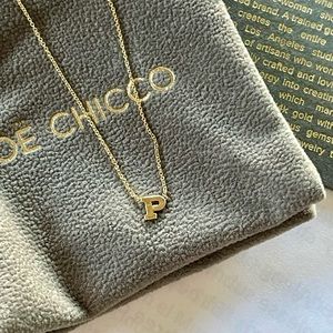 Zoe CHICCO 14k Gold Initial P Necklace